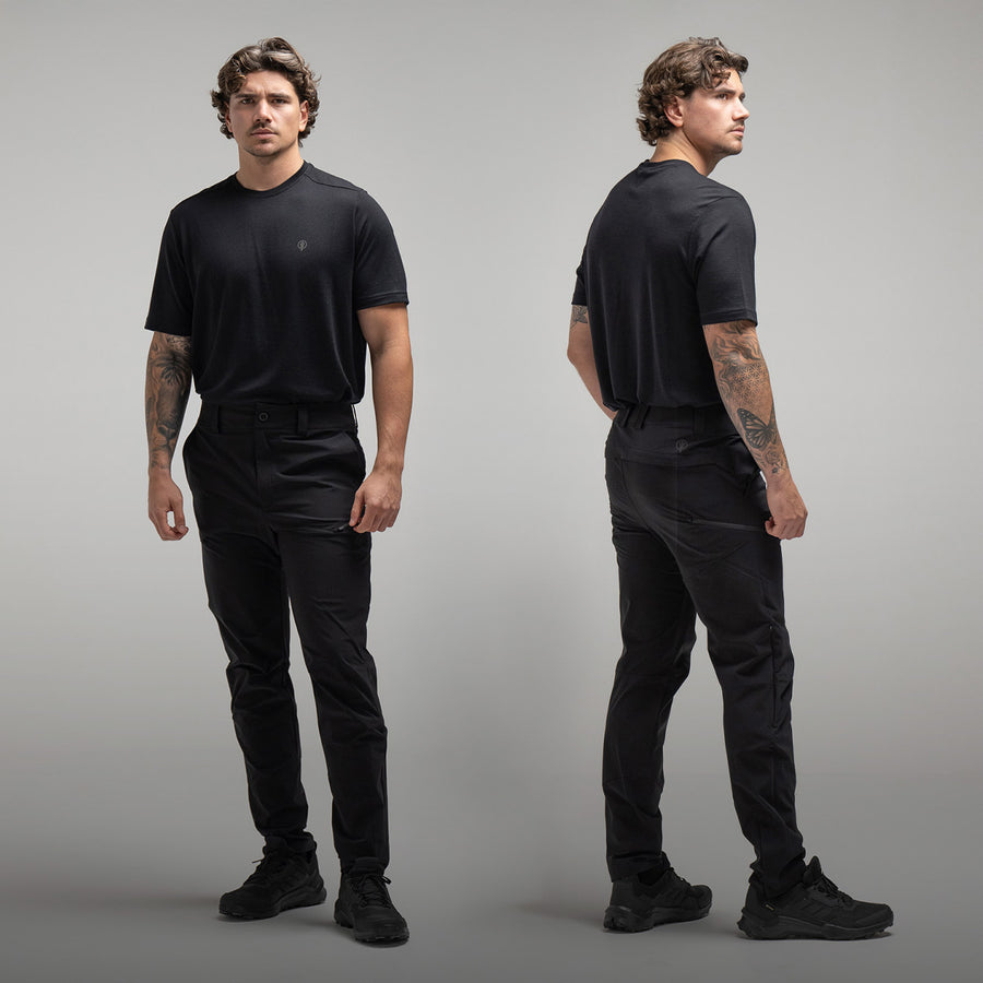ThruDark Men's Black Carbon Trousers