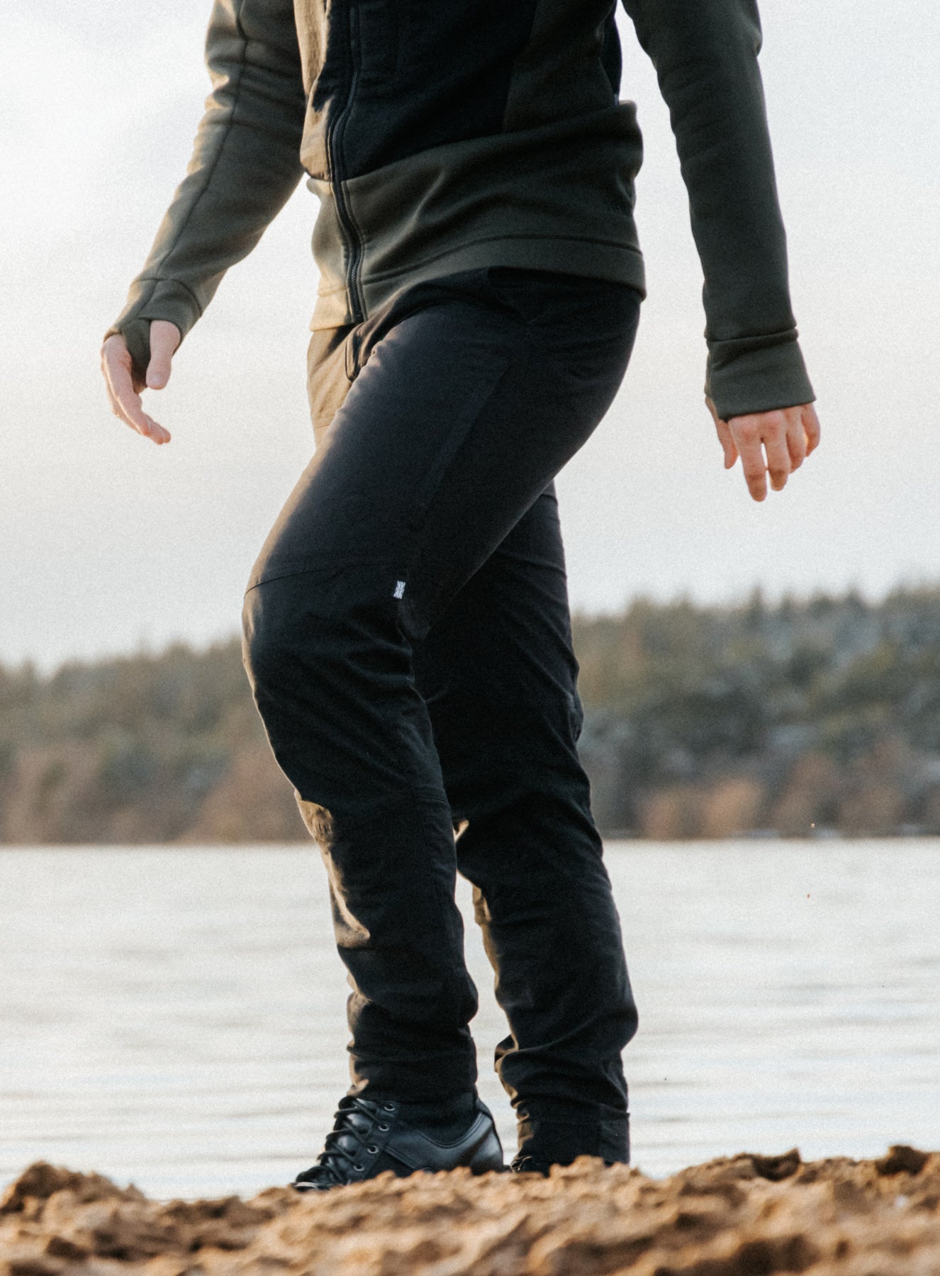 Command Trousers | Black Lightweight Outdoor NYCO Trousers | ThruDark