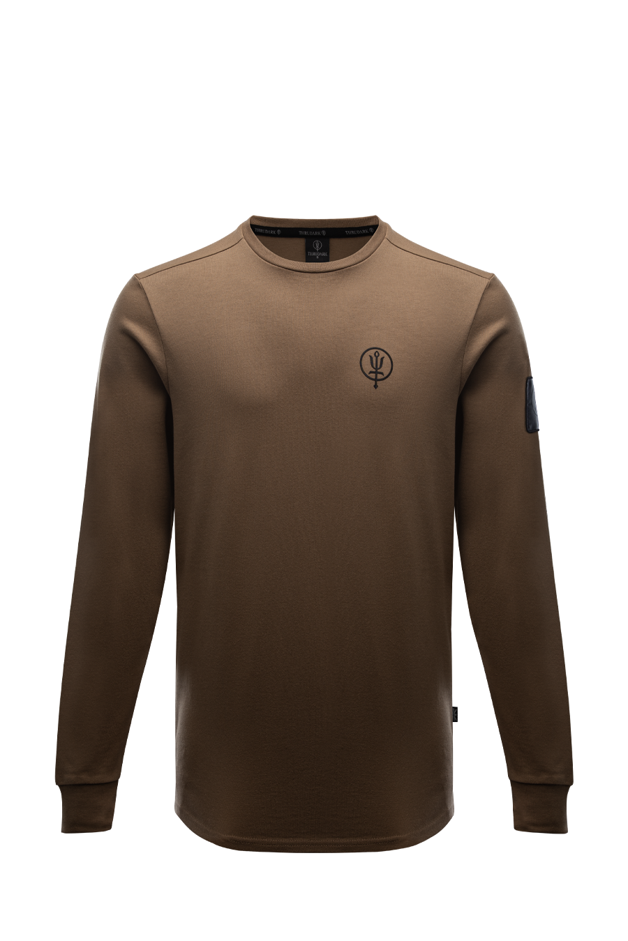Insignia Long Sleeve T-Shirt | Sand Brown Graphic Tee | ThruDark