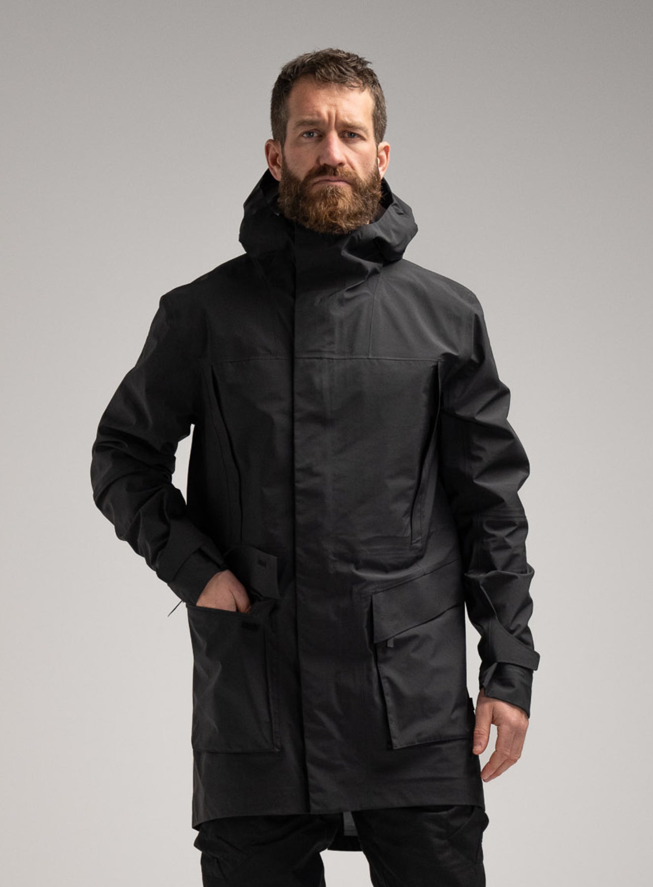 Renegade Parka | 3 Layer Waterproof Black Parka Jacket | ThruDark