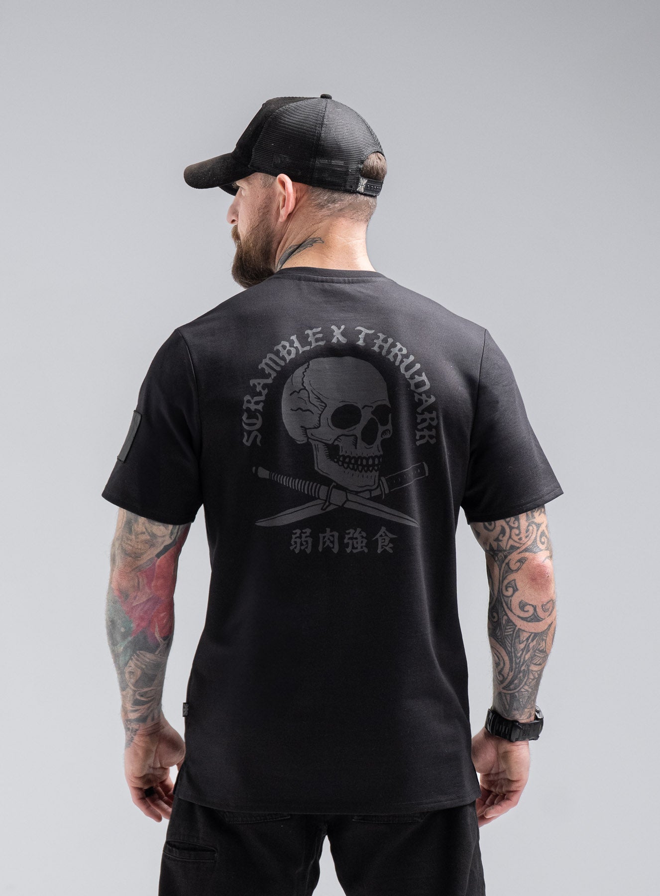 トップス Babylclub twinkle skull t black ThruDark X Scramble Skull T-Shirt | Men's Limited Edition Cotton Tee