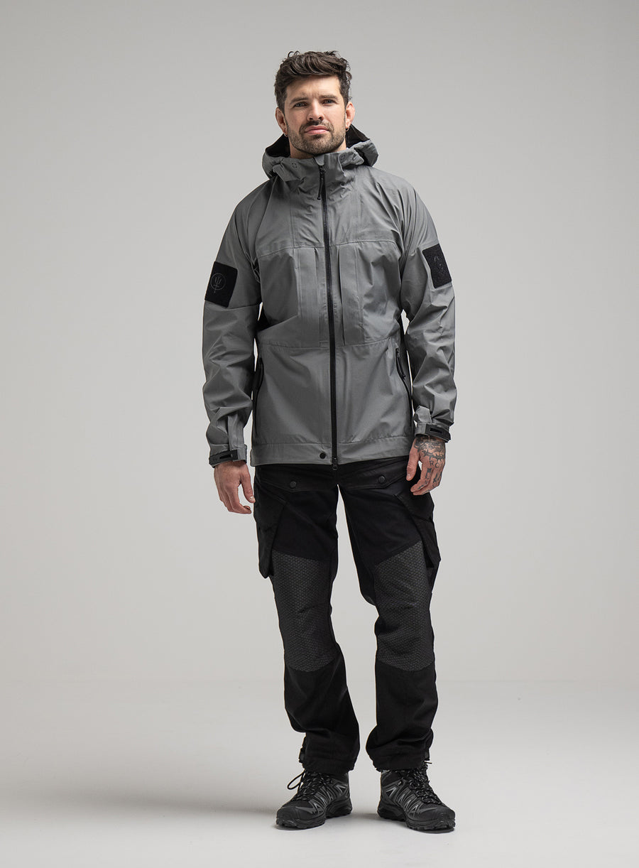 ThruDark Men's Grey Shell Waterproof Jacket.