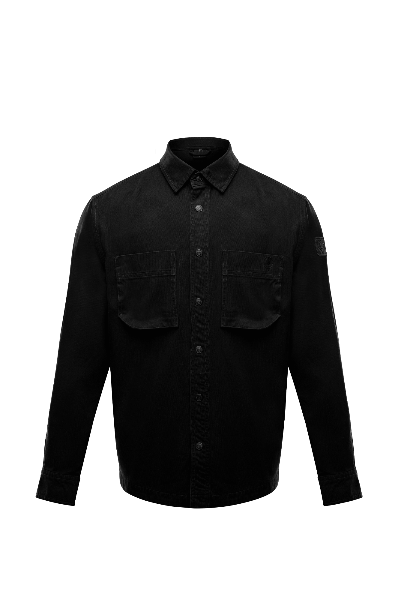 Black Heavy Twill Overshirt | Premium Apparel | ThruDark