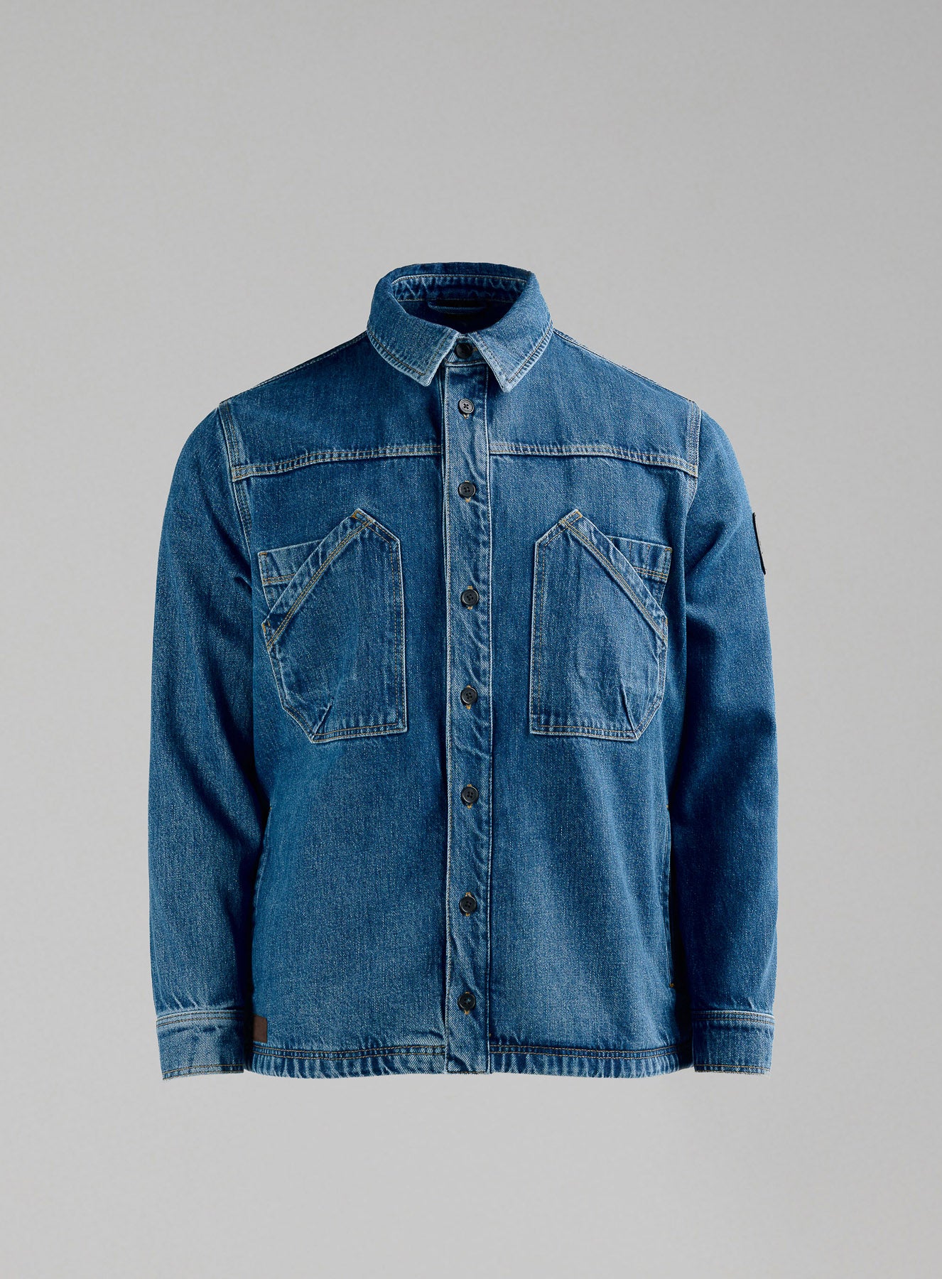denim over shirt jacket(unisex)/indigo