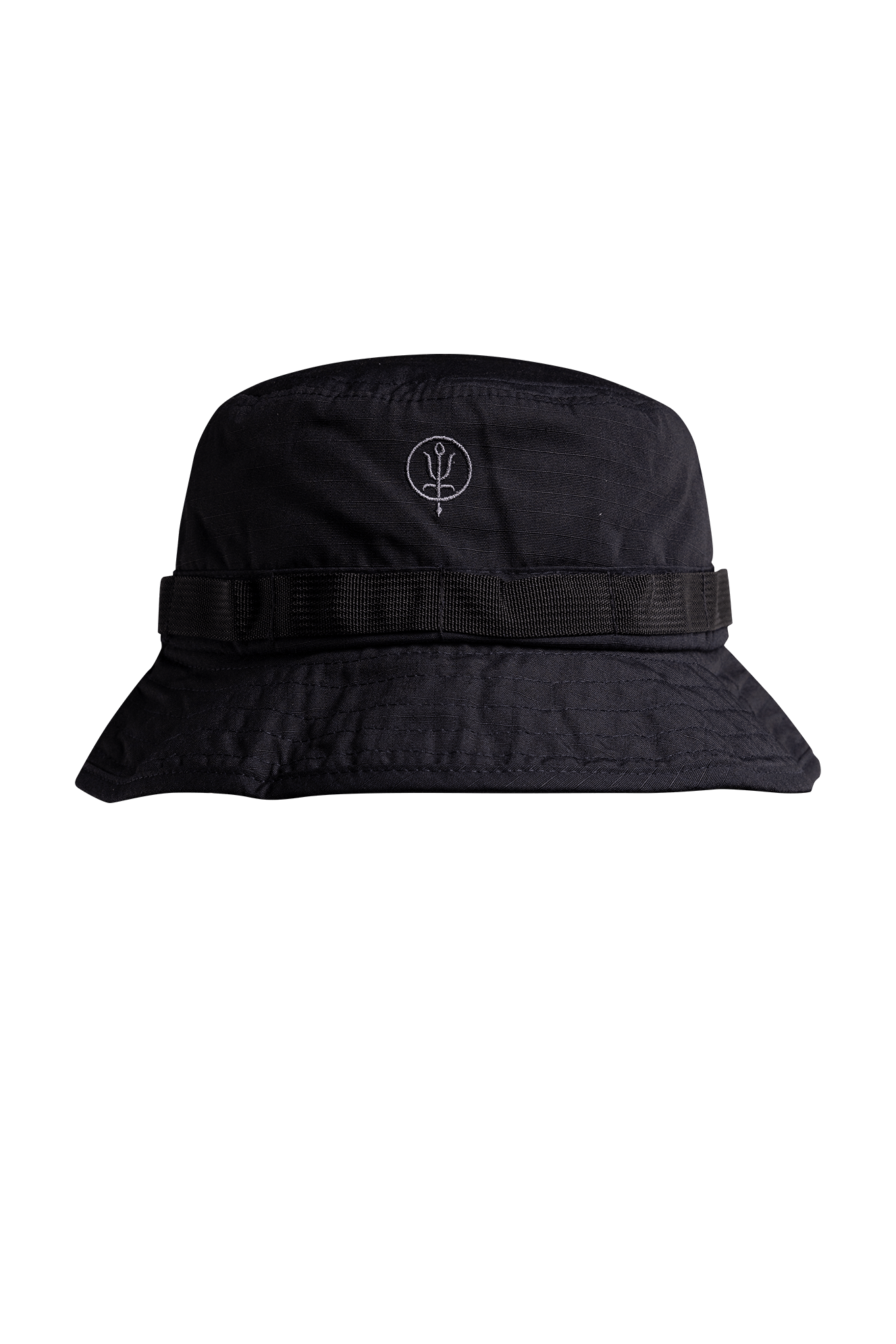 Patrol Bucket Hat | Obsidian Black Hat with Insignia | ThruDark