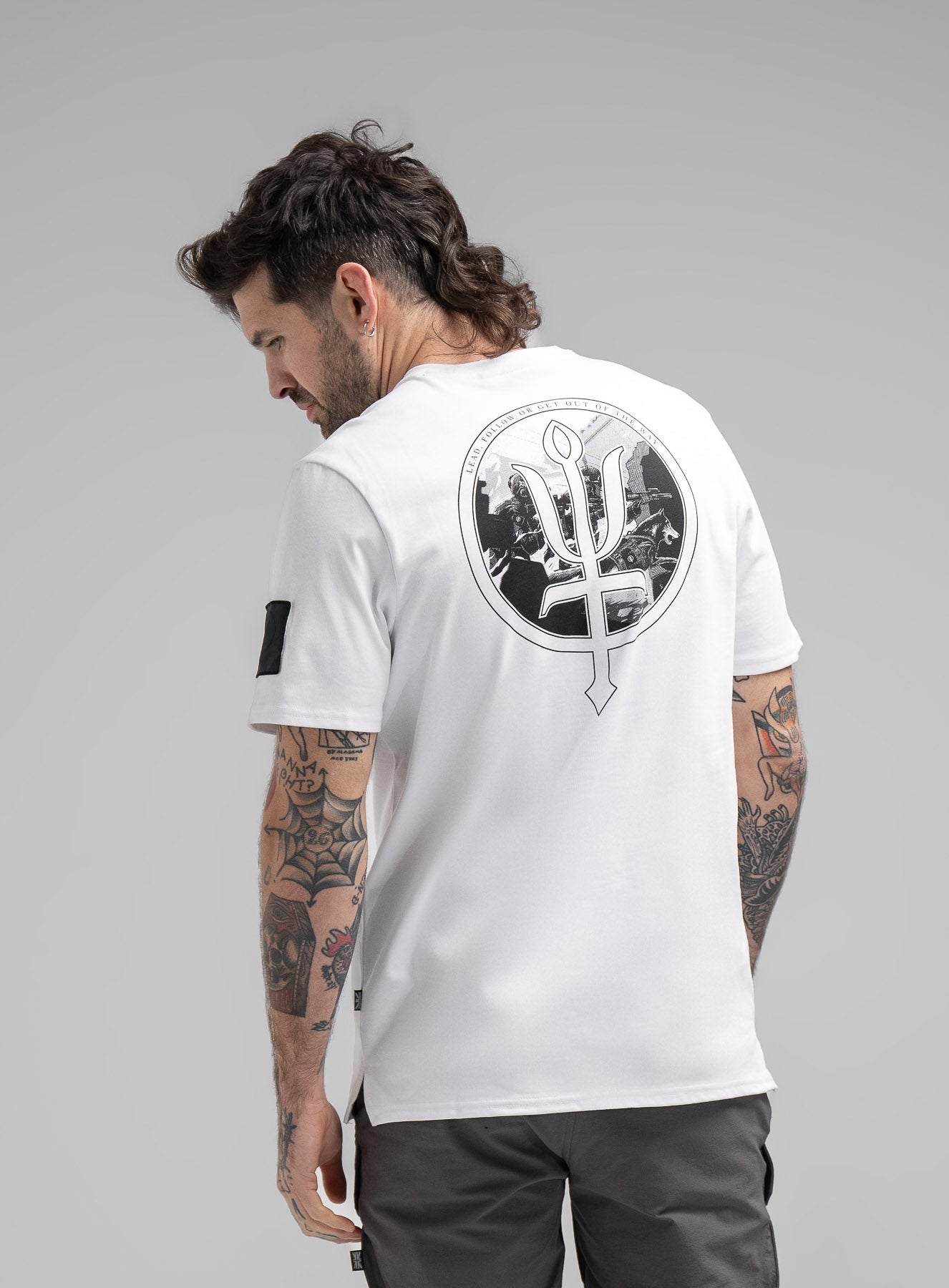 Good Breach Graphic T-Shirt | White Premium Insignia Tee | ThruDark