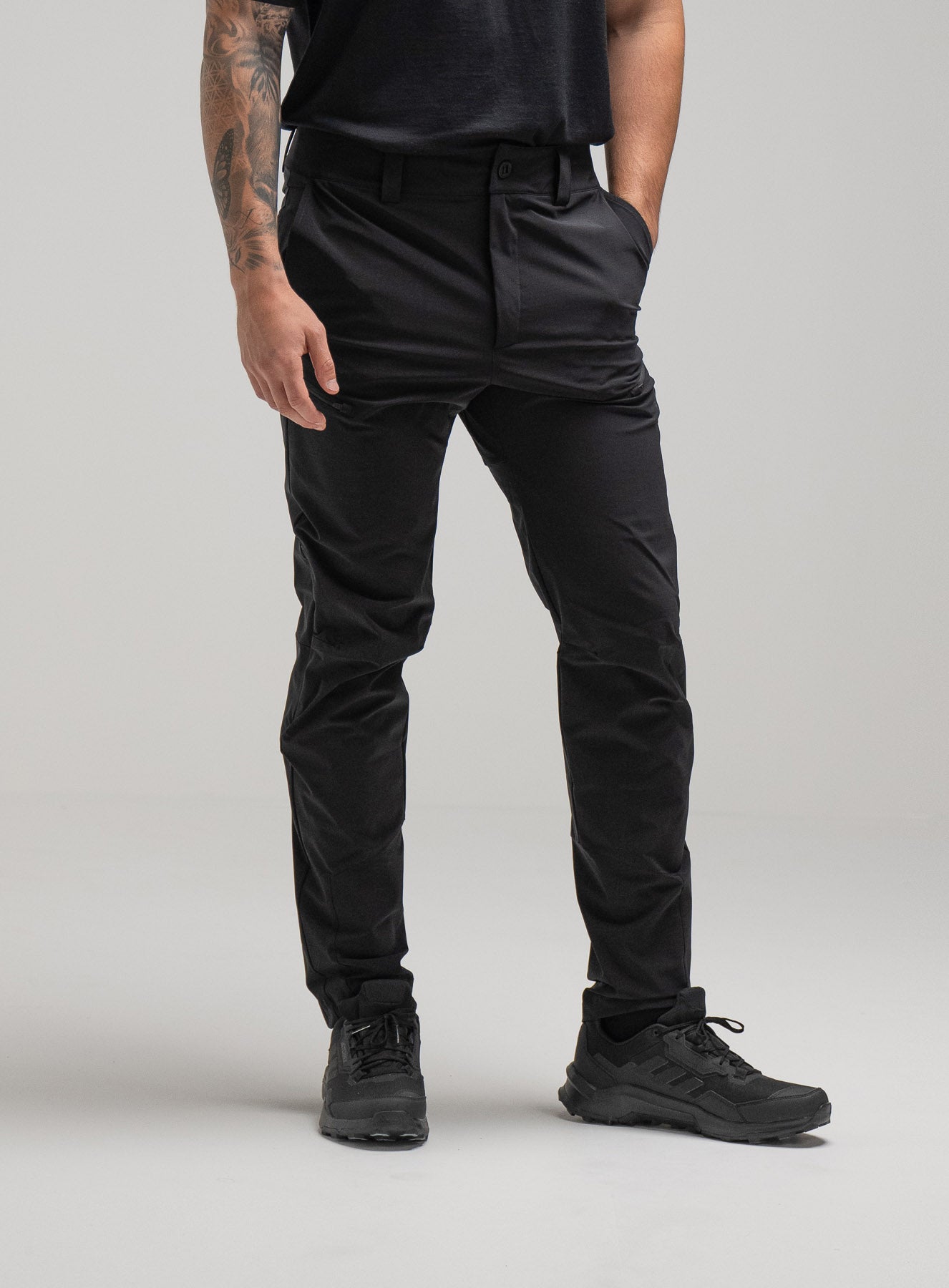 Oryon Carbon Black Trousers | Premium Black Desert Trousers | ThruDark