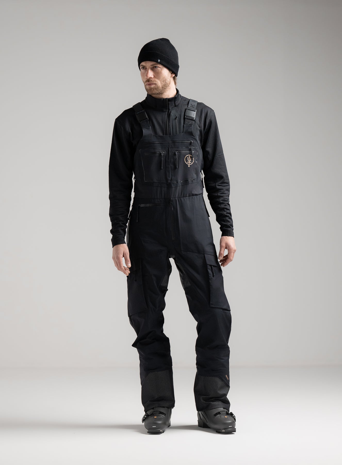 Rōnin Katana Bib Snow Pants | Black Waterproof Alpine Sports