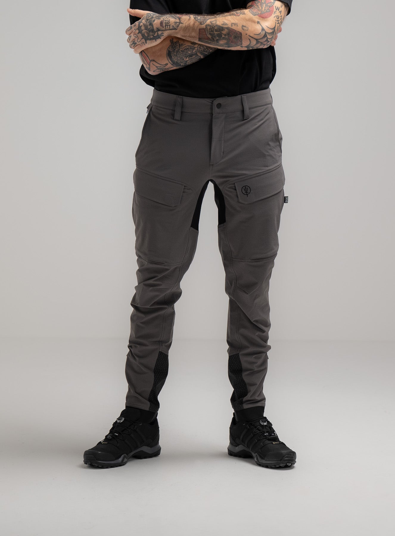 Strike Pants Grey Tapered Utility Technical Trousers ThruDark