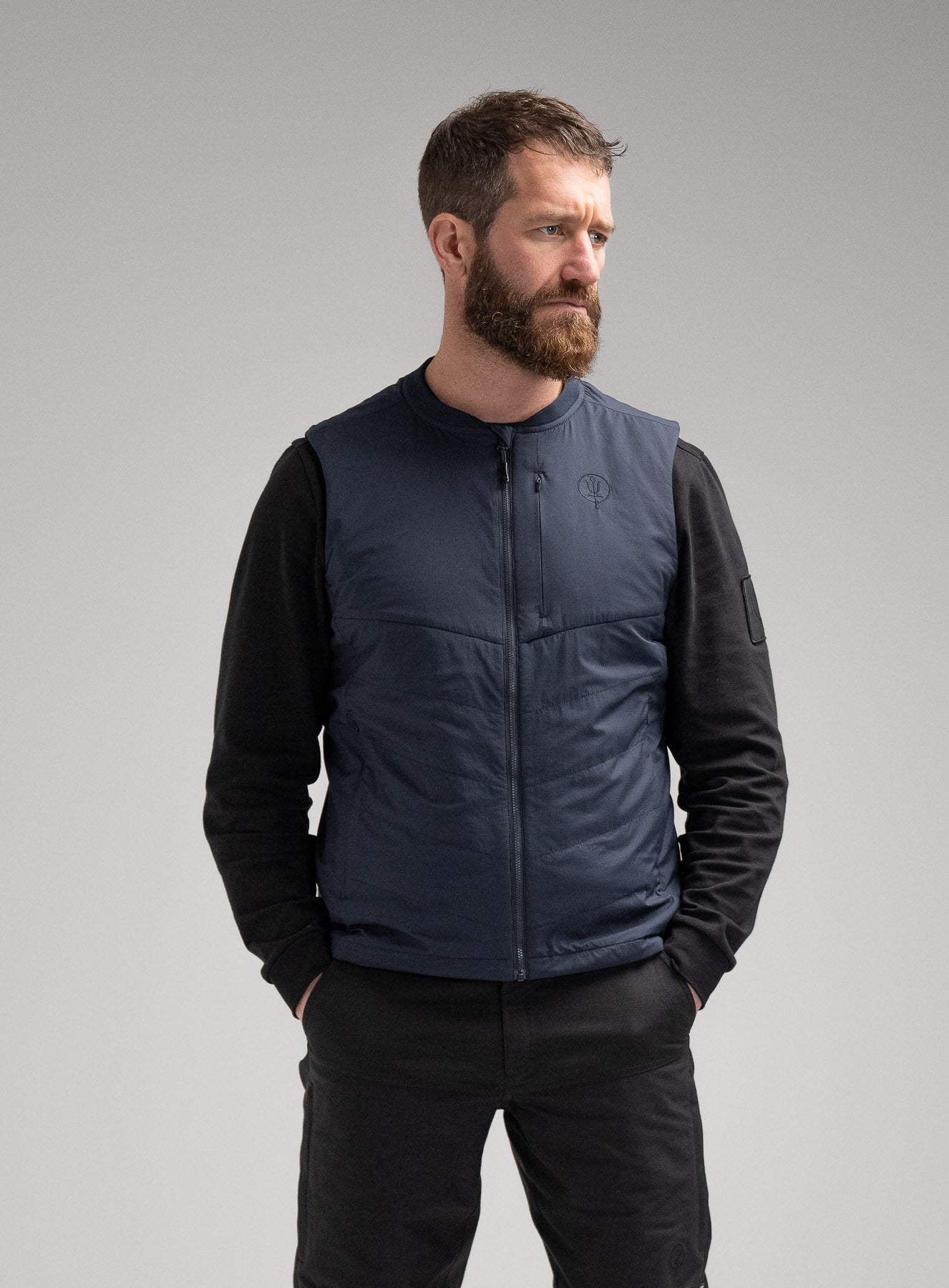 Wraith Gilet | Navy Blue Lightweight & Insulated Gilet | ThruDark