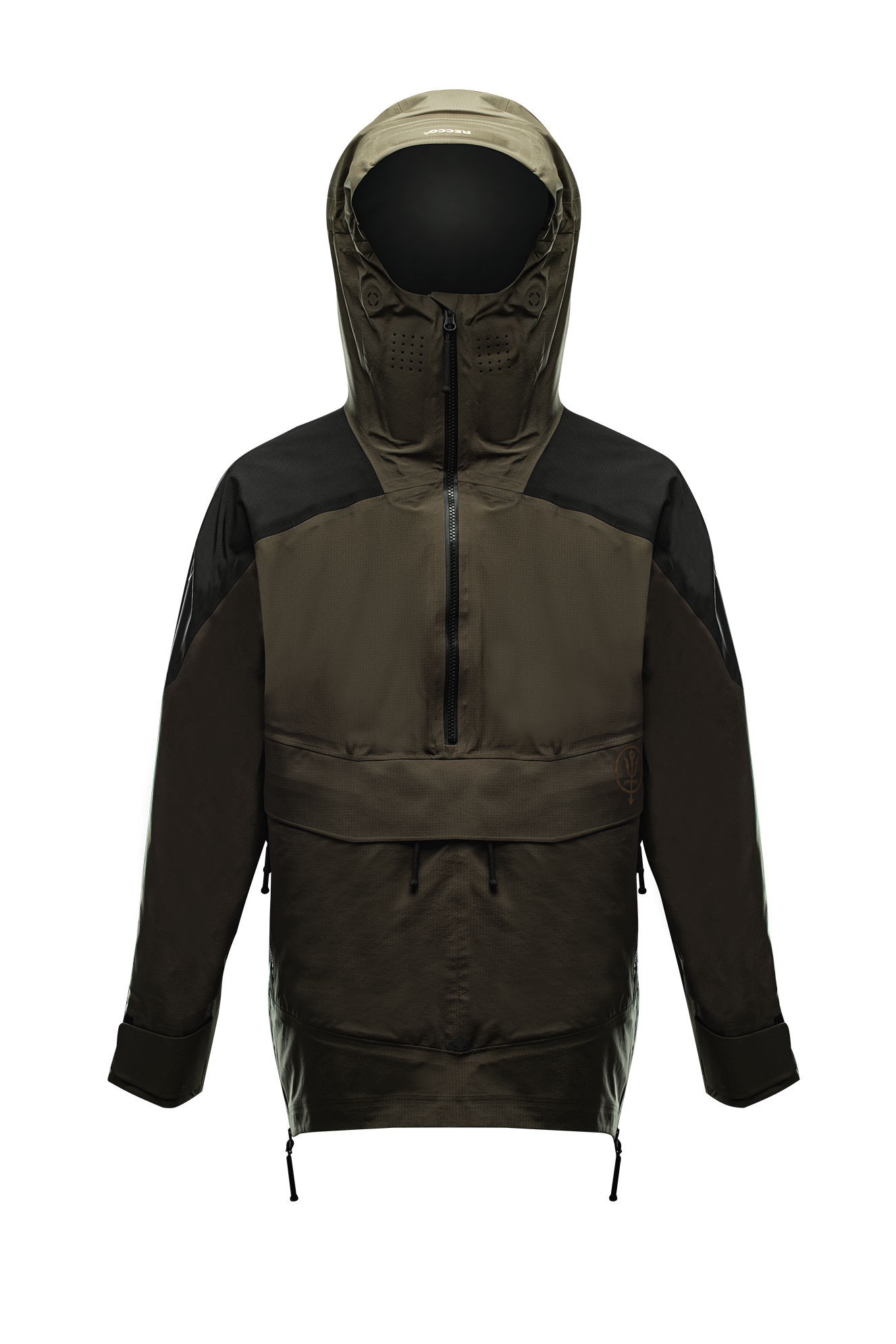 R nin Shuraken Half Zip Snow Jacket Khaki Alpine Sports Coat ThruDark r-nin-shuraken-half-zip-snow-jacket-khaki-alpine-sports-coat-thrudark