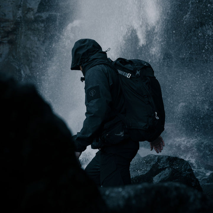 Aigis Jacket | Black Waterproof Hiking & Mountaineering Hard Shell ...