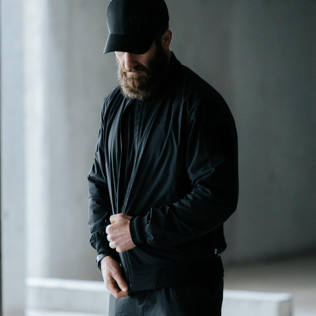 Wraith Jacket Wraith Bomber Jacket | Black Lightweight Soft Shell | ThruDark