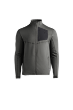 SM Cut of Out Siege Tech Fleece Full Zip In Wolf Grey (GM)