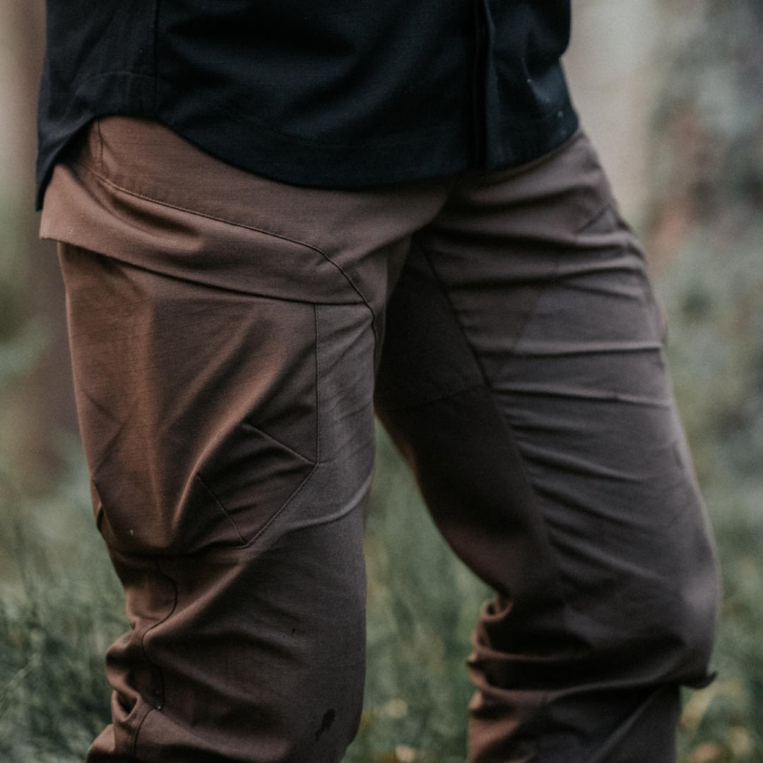 Foxy Waxed Cotton Trousers In Khaki Green ThruDark