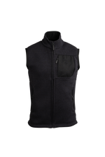 A cut-out image of Men's HeriTech Moorland Fleece Gilet in Obsidian Black (GM)