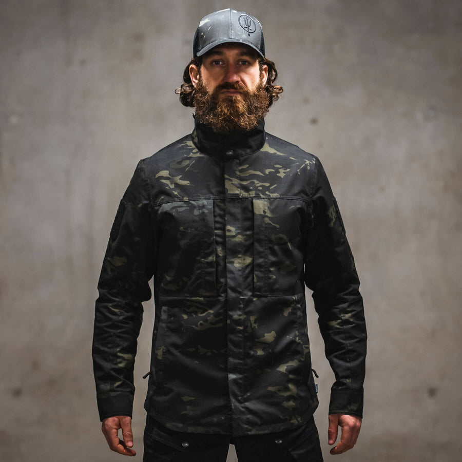 HYBRID JACKET | Men’s Multicam Black Combat Shirt for Hiking – ThruDark