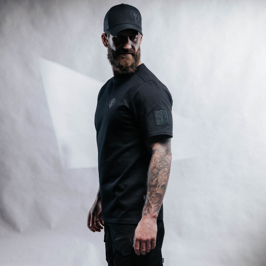 Inception Camo Graphic T-Shirt | Black Premium Insignia Tee | ThruDark