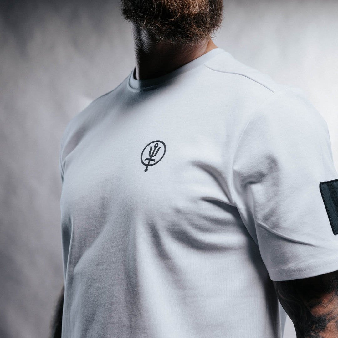 Inception Camo Graphic T-Shirt | White Premium Insignia Tee | ThruDark