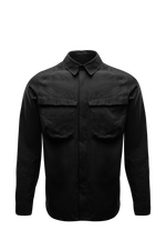 A cut-out image of Men's HeriTech Sylvan Shirt in Obsidian Black (GM)