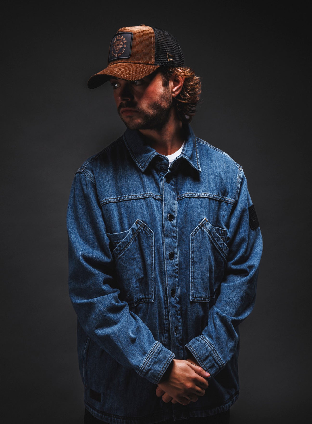 New Era Bite The Bullet 9Forty Cord Trucker Unisex Brown Cap ThruDark New Era Bite The Bullet 9Forty Cord Trucker Unisex Brown Cap ThruDark