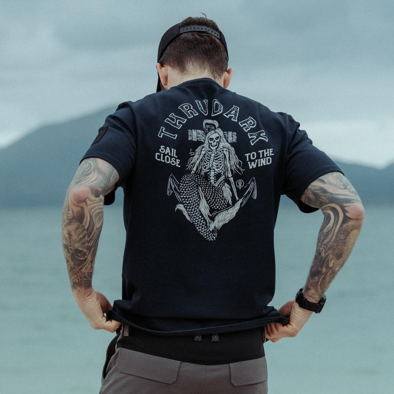 Sail Close To The Wind Artist Tee White Insignia TShirt ThruDark