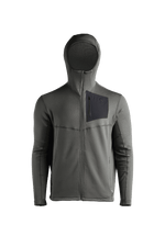 A cut-out image of Men's Siege Tech Fleece Hooded in Wolf Grey (GM)
