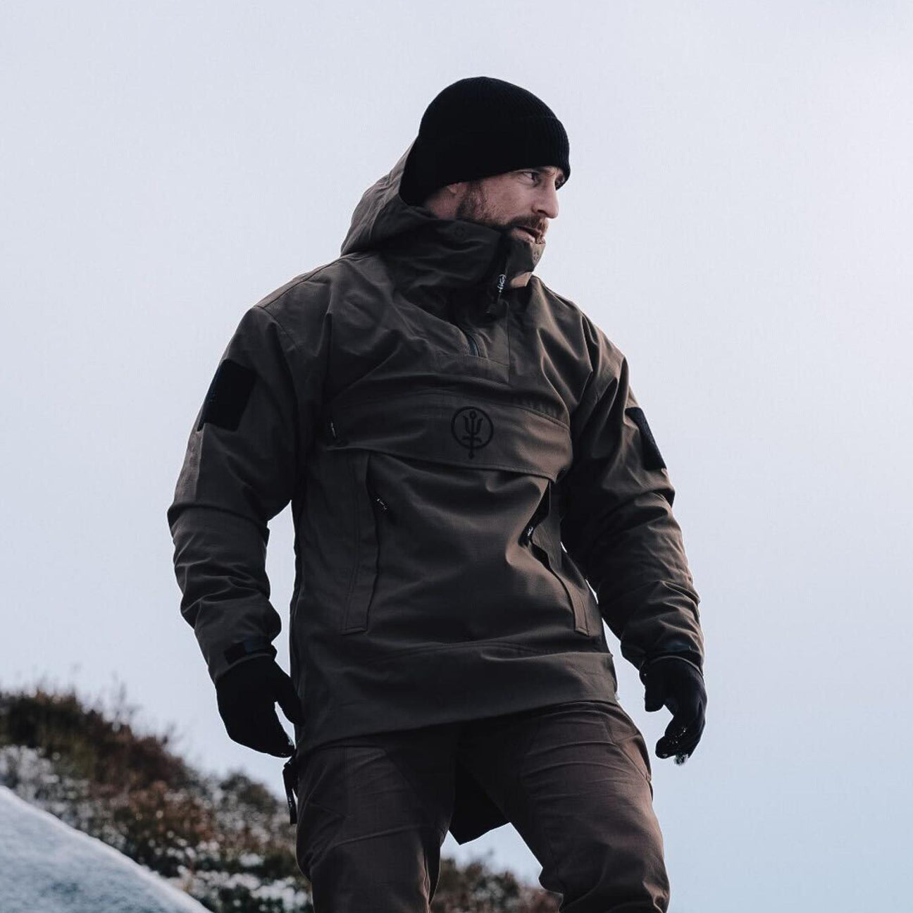 Scout Smock Jacket Men's Khaki Green Waterproof Smock Thrudark