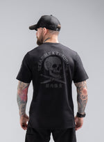 Studio Image Of Insignia T-Shirt - Thrudark X Scramble In Obsidian Black (SS Model)