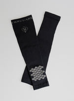 A cut-out image of Compression Calf Sleeves in Obsidian Black (GM)