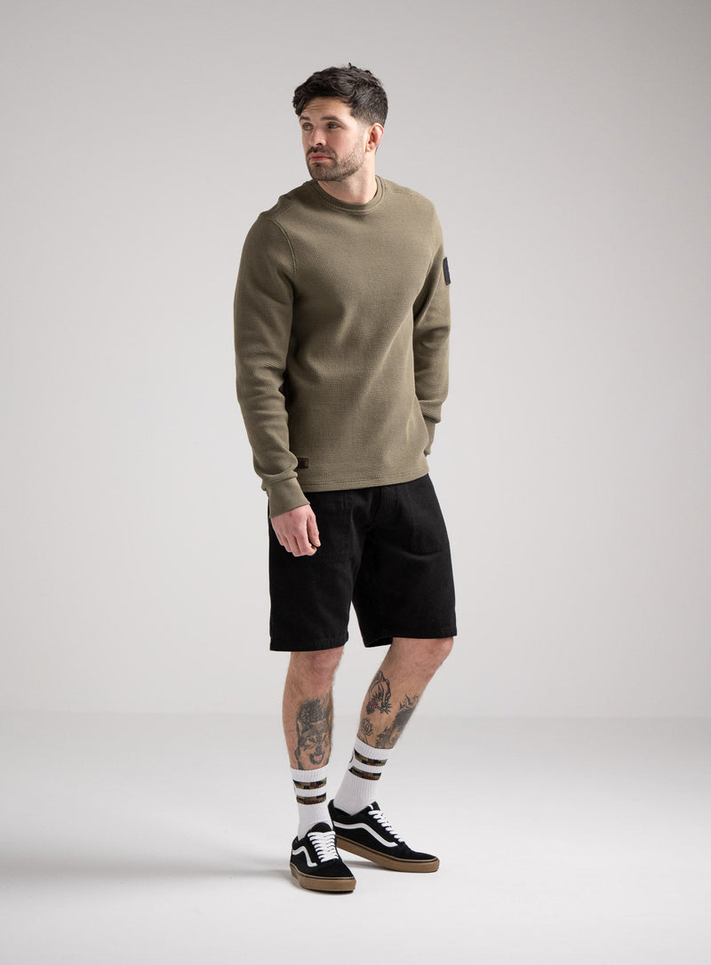 DISSIDENT WAFFLE LONG SLEEVE T-SHIRT