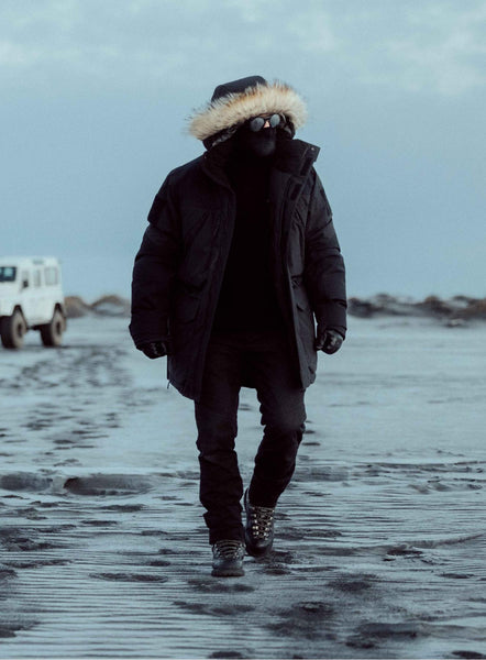 DAN Cold Weather Parka ブラック End of Days Parka | Black Goose Down Jacket For Extreme Cold