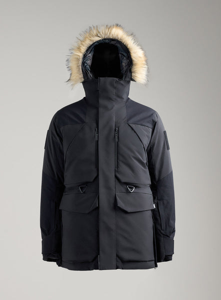 End of World Parka Black Goose Down Jacket For Extreme Cold