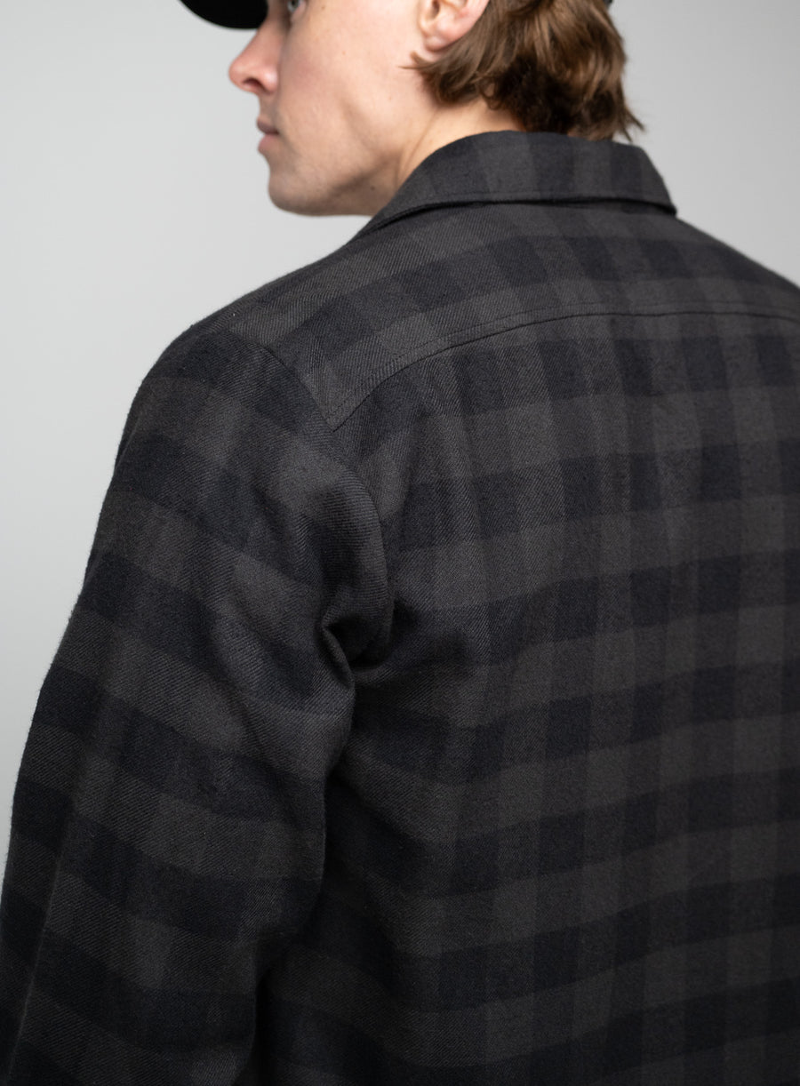 BLACK & AQUA FLANNEL SHIRT main image 1