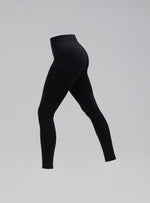 A cut-out image of Women's Force Seamless Leggings in Obsidian Black (GM)