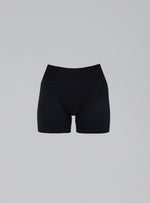 A cut-out image of Women's Force Seamless Shorts in Obsidian Black (GM)