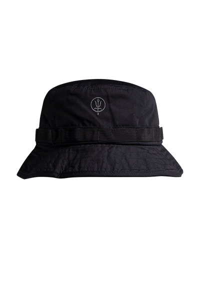 Patrol Bucket Hat | Obsidian Black Hat with Insignia | ThruDark
