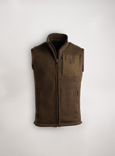 HeriTech Moorland Fleece Gilet Brown Polartec® Gilet ThruDark