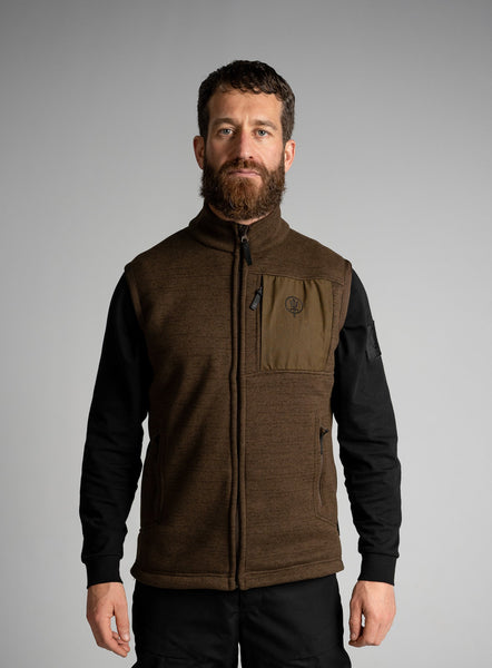 HeriTech Moorland Fleece Gilet | Brown Polartec® Gilet | ThruDark