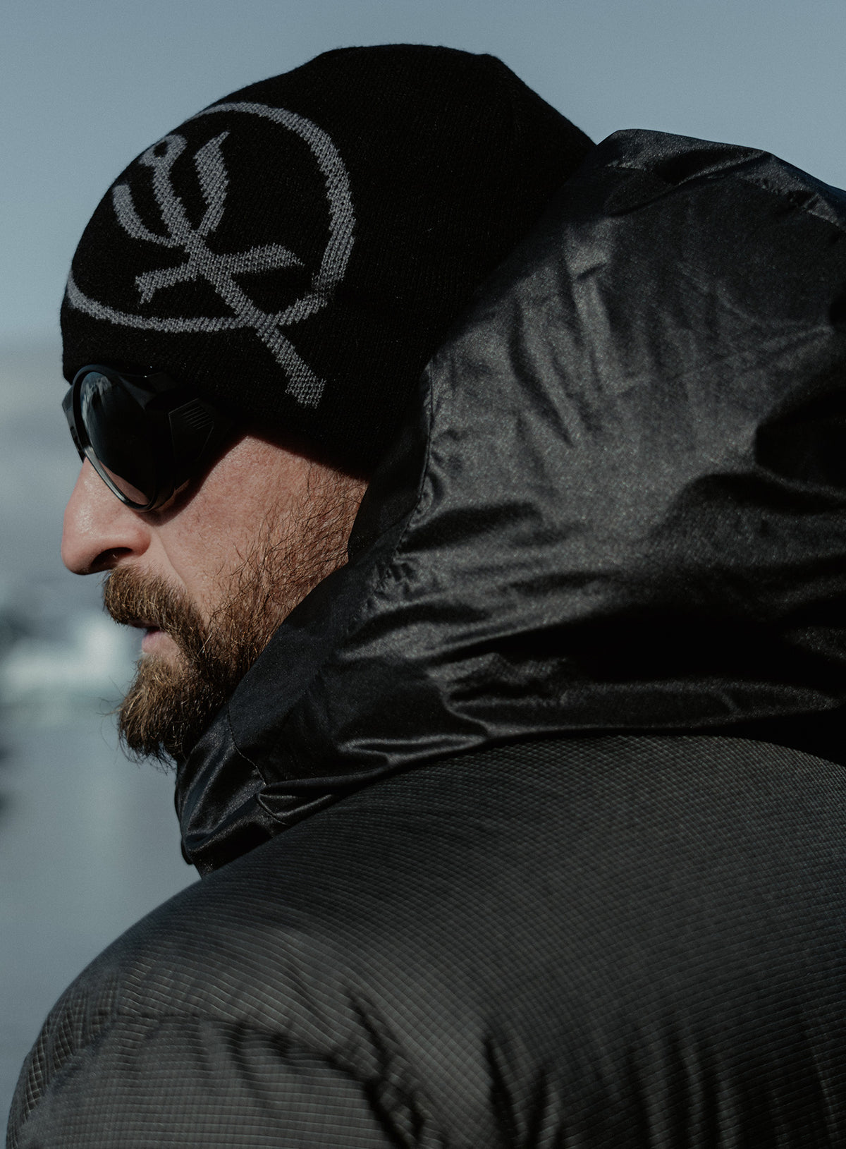 An in the field image of Insignia Beanie in Obsidian Black (ITF)