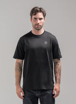 A studio shot of Insignia T-Shirt - DBAC in Obsidian Black (SS)