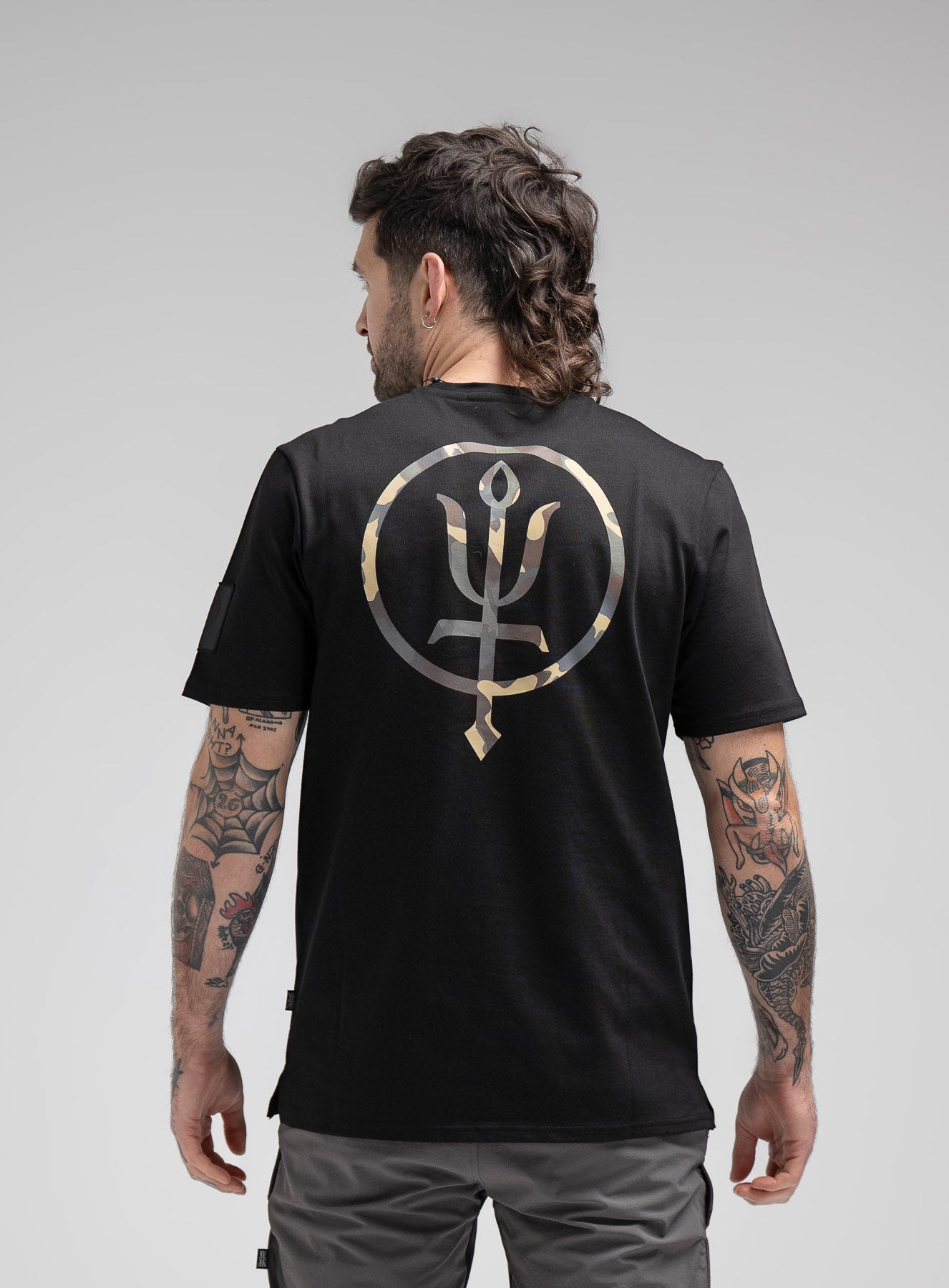 Inception Merch Inception Camo Graphic T-Shirt | Black Premium Insignia Tee | ThruDark