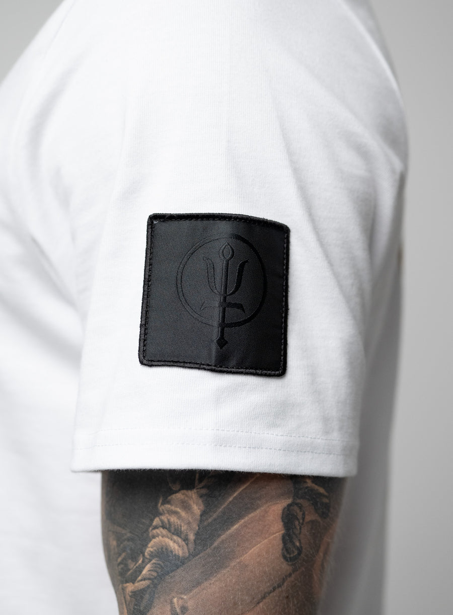 Inception Camo Graphic T-Shirt | White Premium Insignia Tee | ThruDark