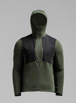 A cut-out image of Men's Mountain Pro Technical Mid Layer in Forest Green (GM)