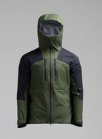 A cut-out image of Men's Mountain Pro Waterproof Jacket in Forest Green (GM)
