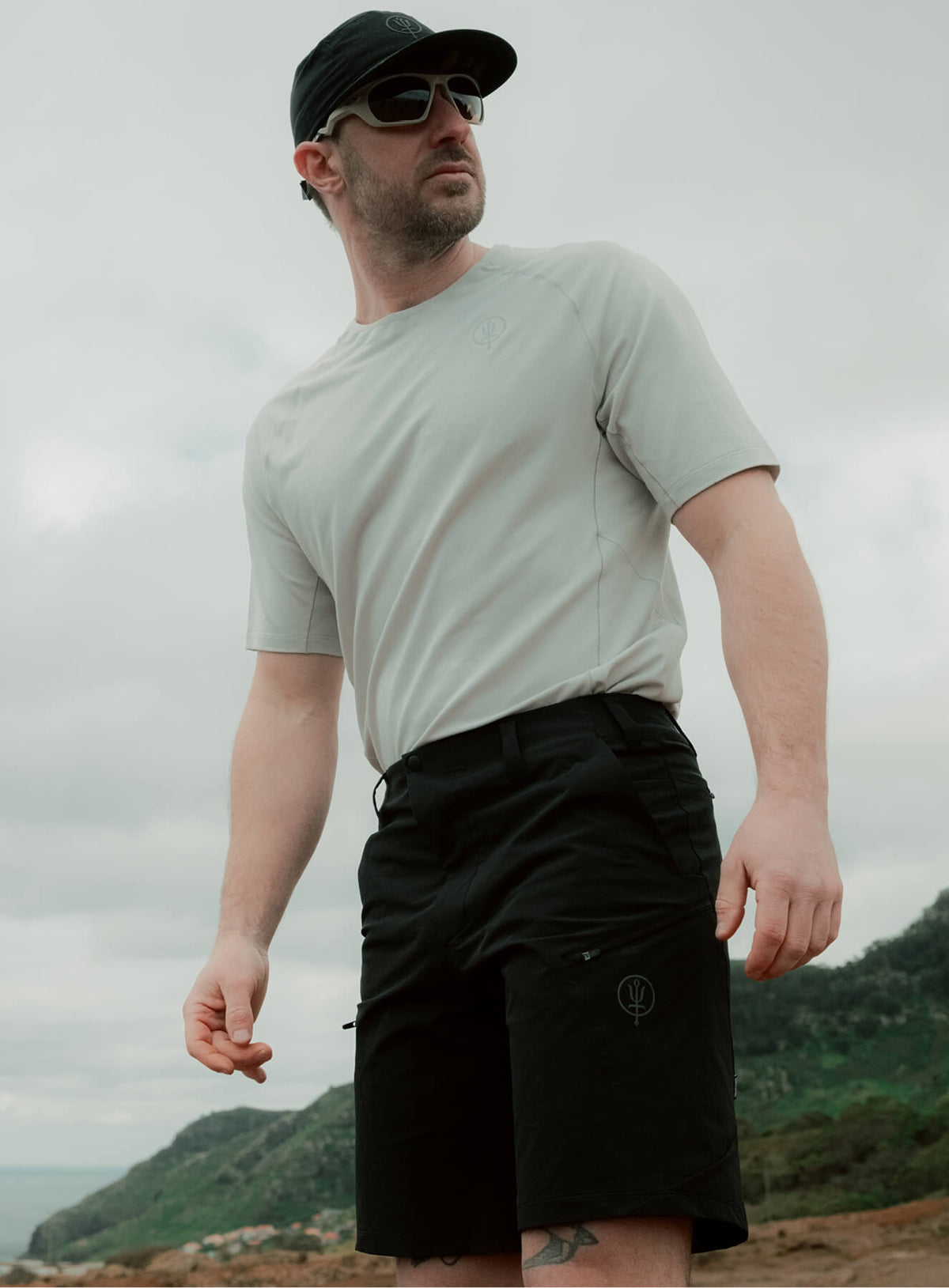 An in the field image of Oryon Delta T-Shirt Lite in Grey (ITF)