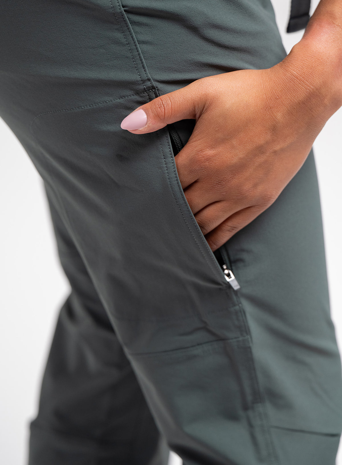 Zipped Thigh Pocket