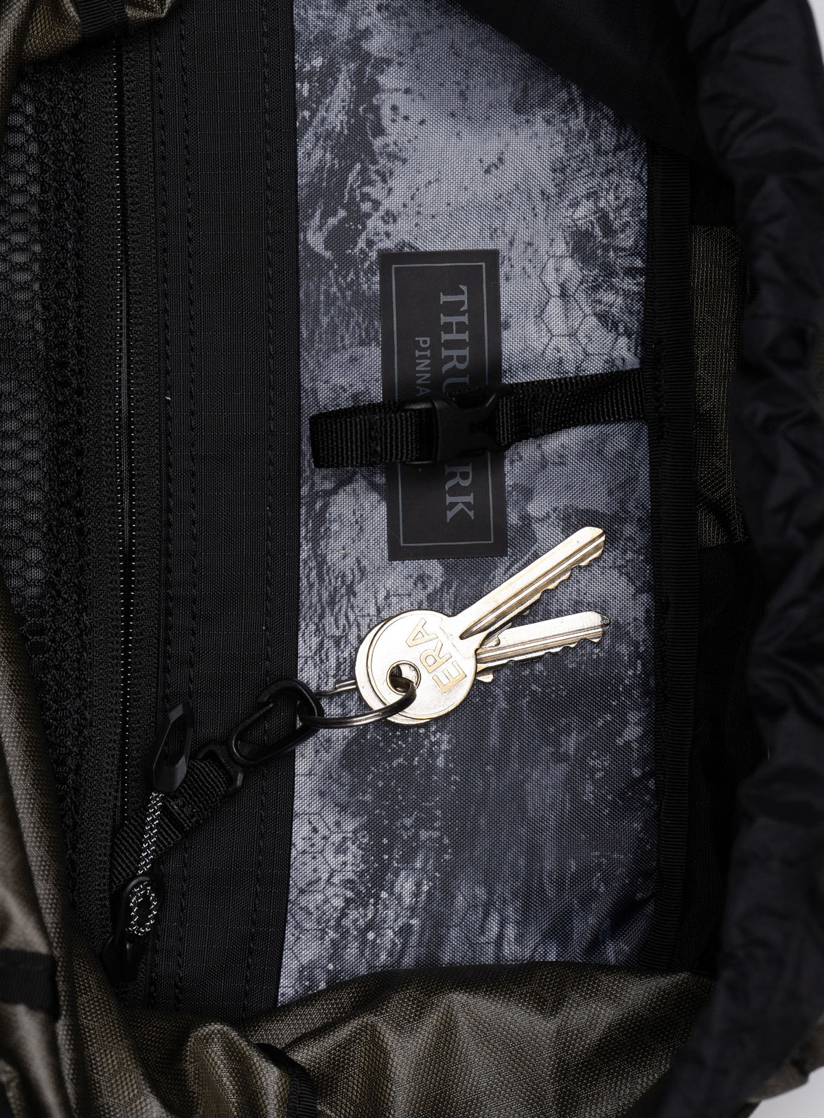 Internal Mesh Zip Pocket with Key Clip