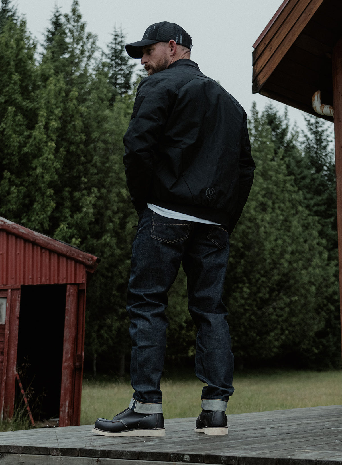 An in the field image of Dissident Selvedge Jeans - Regular (ITF)