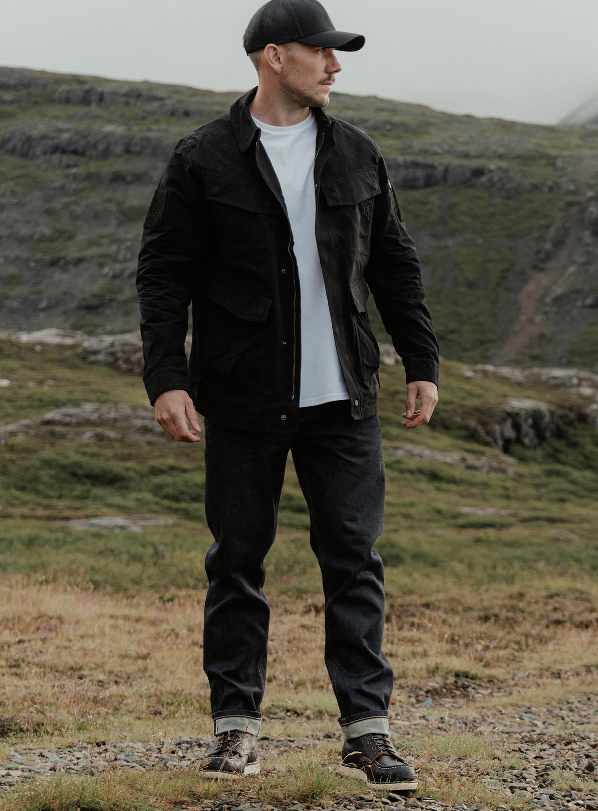 An in the field image of Dissident Selvedge Jeans - Regular (ITF)